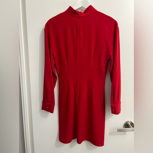 Zara Red Pleated Mini Dress XS - Picture 5 of 5